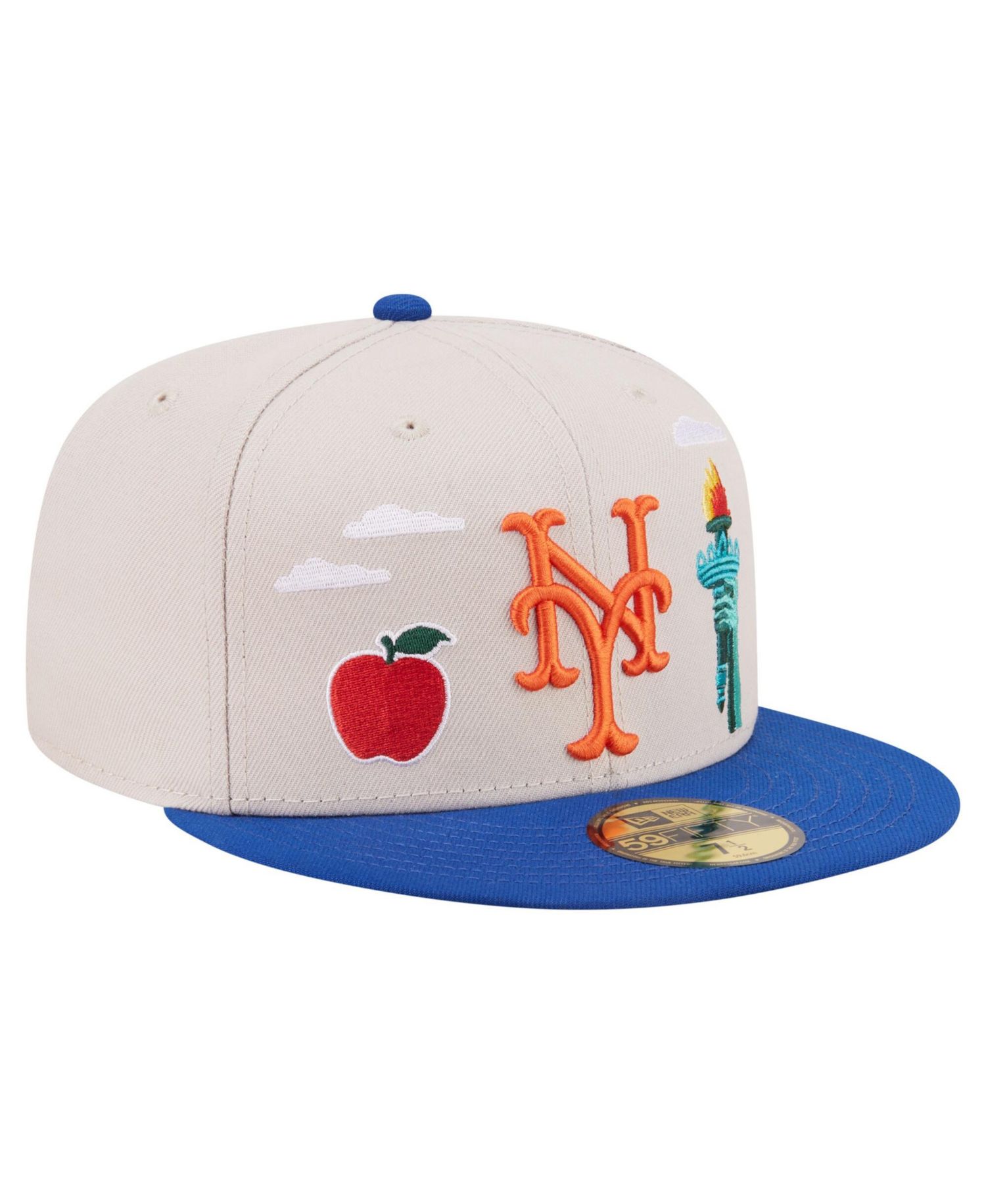 Men's Khaki New York Mets City Icon 59FIFTY Fitted Hat
