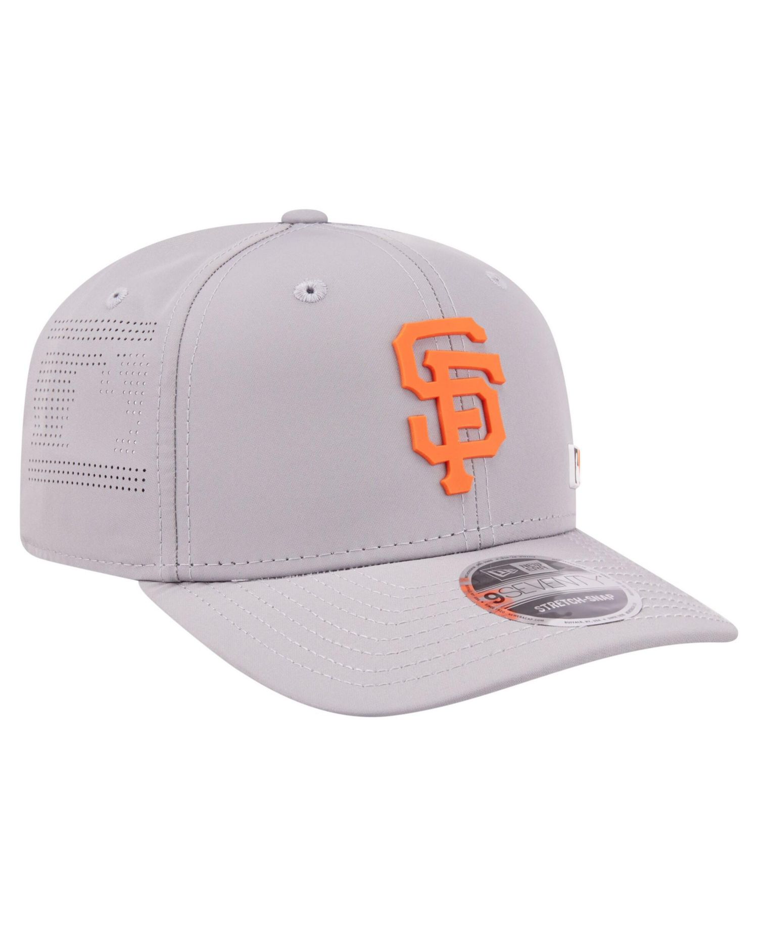 Men's Gray San Francisco Giants Laser Perforated 9SEVENTY Adjustable Hat