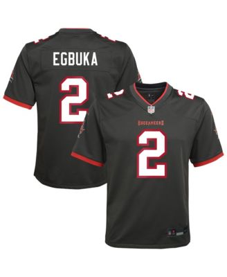 Big Boys and Girls Emeka Egbuka Pewter Tampa Bay Buccaneers Alternate Game Jersey