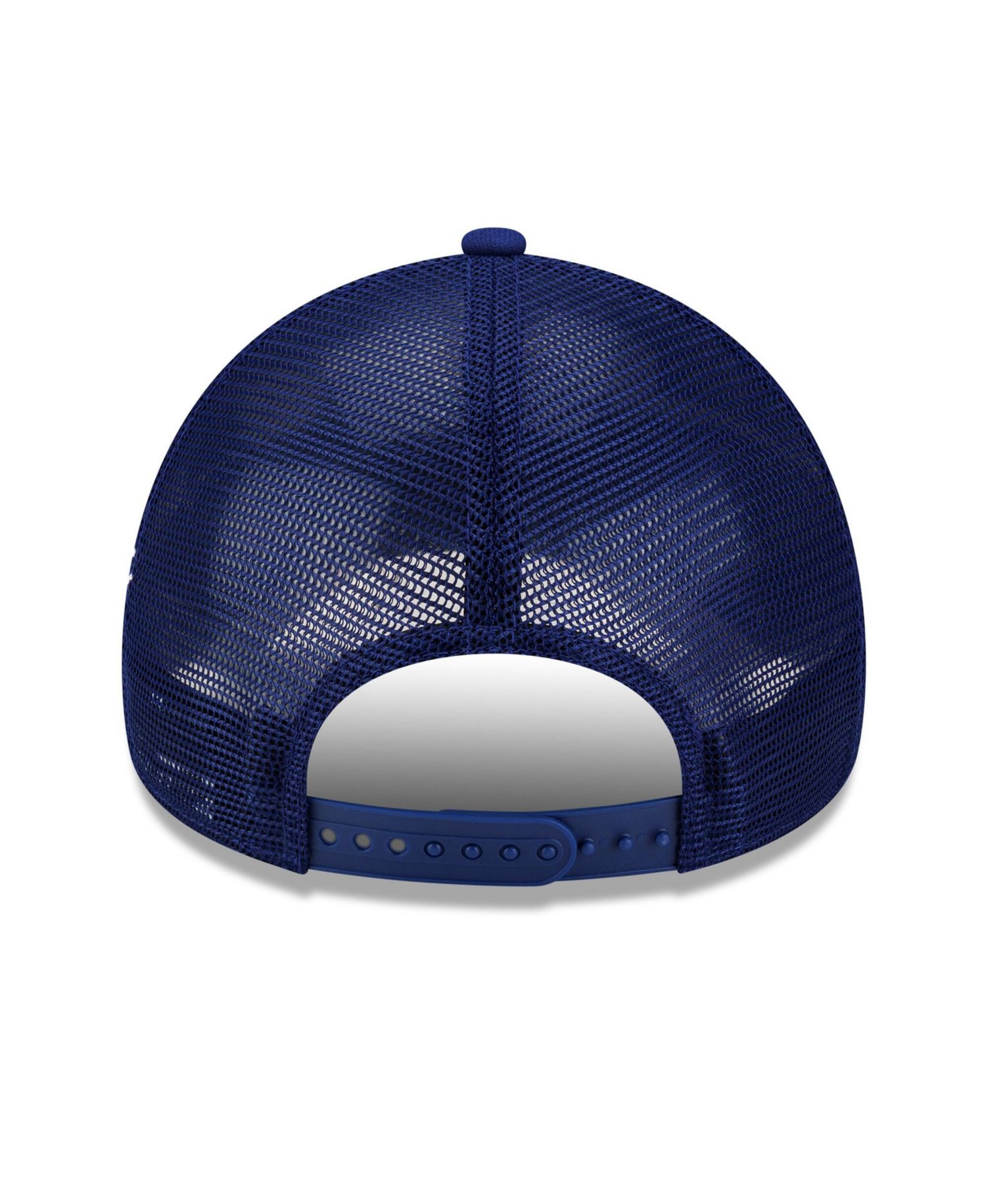 Men's Royal Texas Rangers Side Script 9FORTY A-Frame Trucker Adjustable Hat