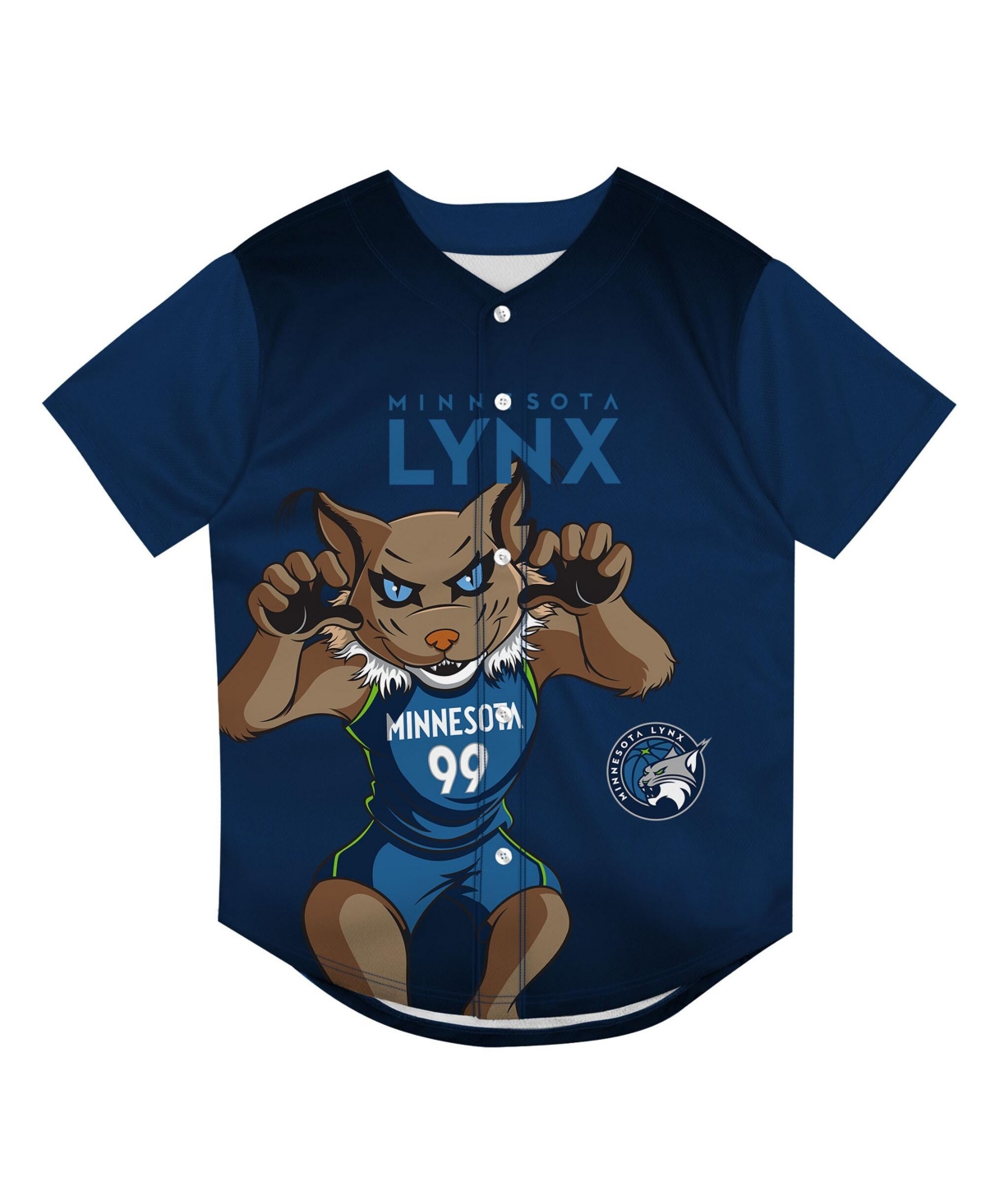 Outerstuff Big Boys and Girls Navy Minnesota Lynx Mascot Friend Mesh Fashion Jersey