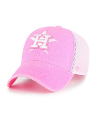 Women's Pink Houston Astros Summer Fun Trucker Clean Up Adjustable Hat