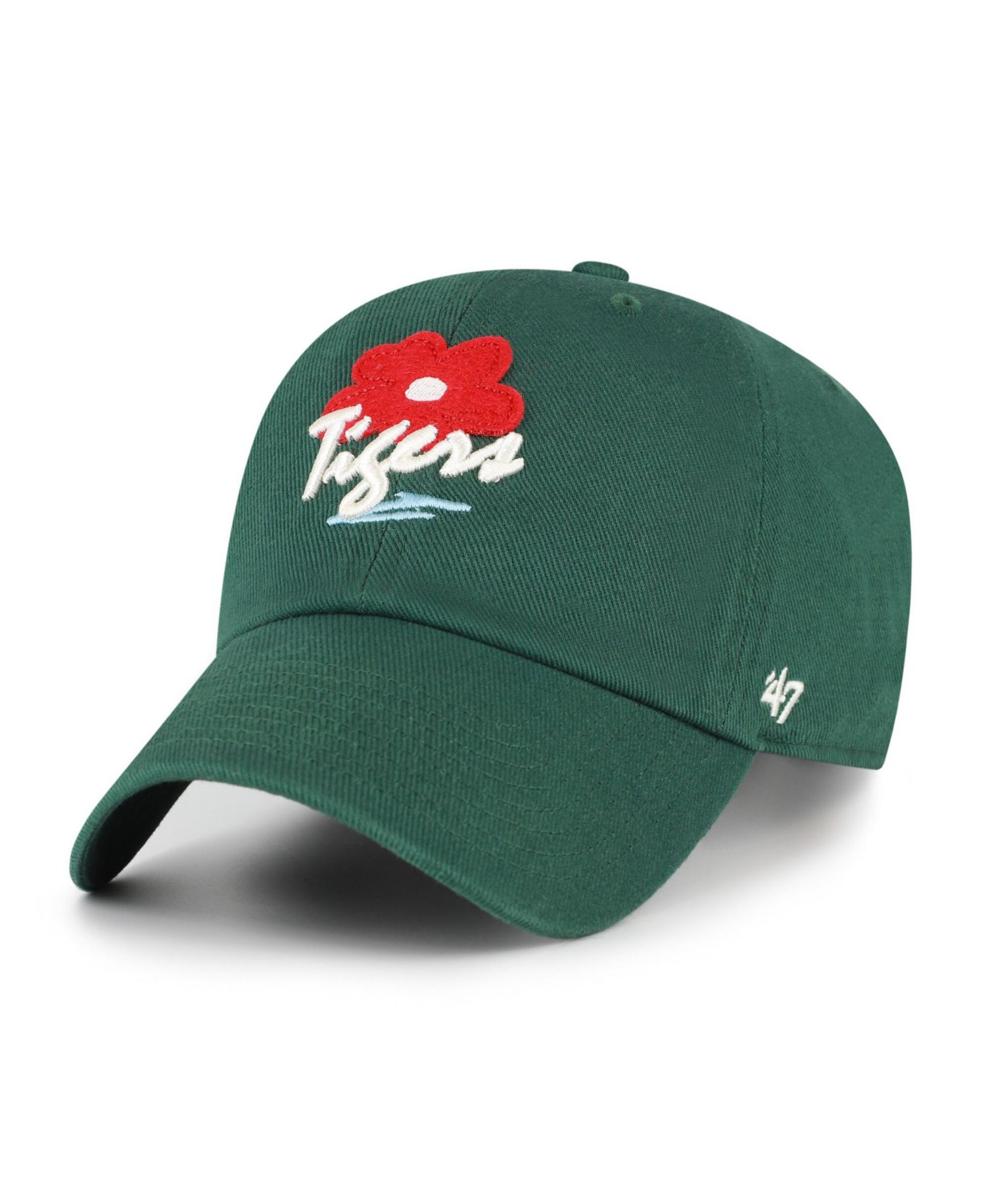 Men's and Women's Green Detroit Tigers Flora Gallery Clean Up Adjustable Hat