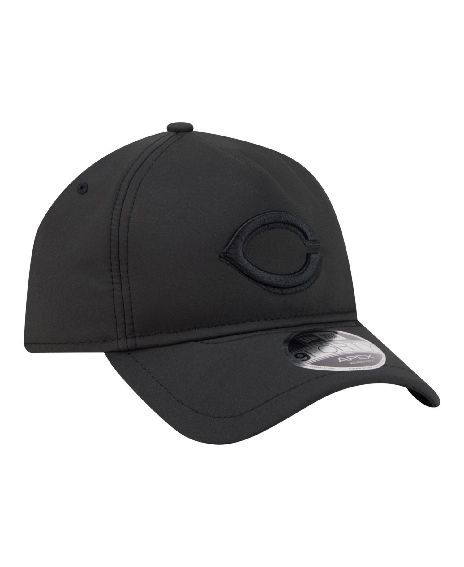 Men's Black Cincinnati Reds Injection Apex 9FORTY Adjustable Hat