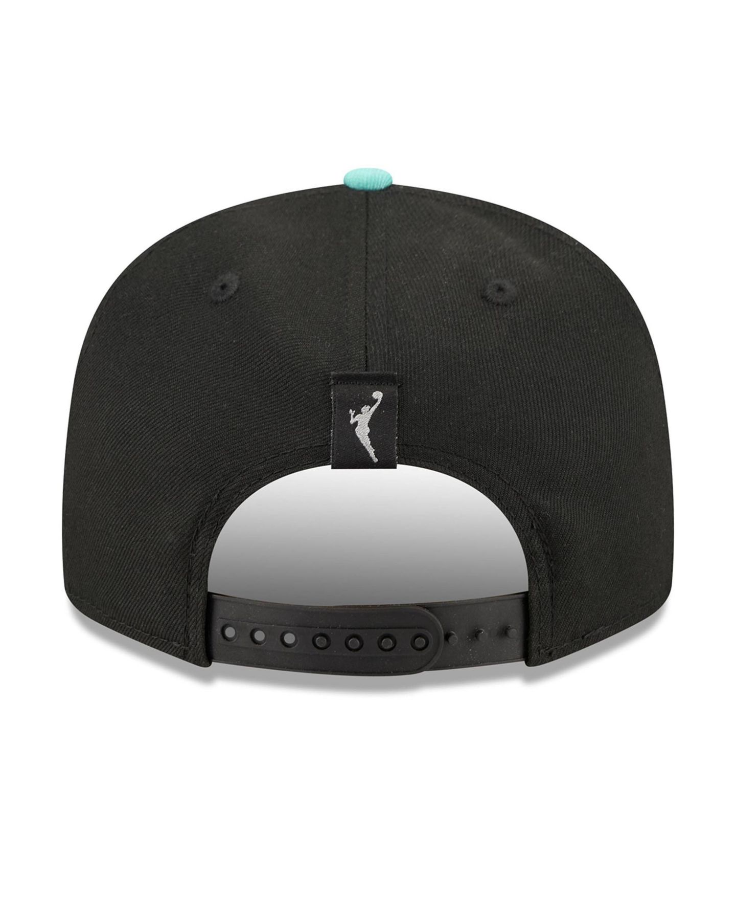 Кепка New Era Black/Mint New York Liberty WNBA Tip-Off 2026 Metal Badge A-Frame 9FIFTY Snapback Hat — фото 3