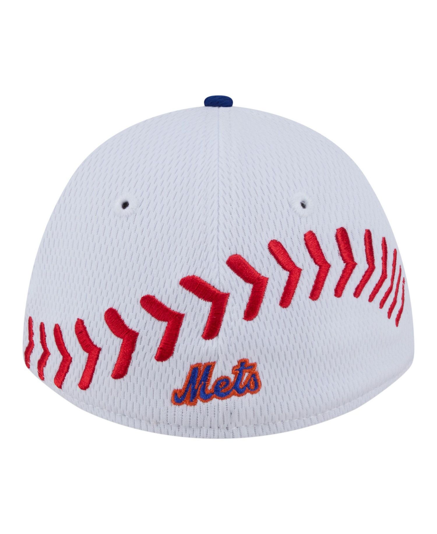 Big Boys and Girls White/Royal New York Mets Baseball 39THIRTY M-Crown Flex Hat