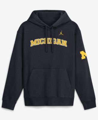 Men's Anthracite Michigan Wolverines 2026 Sideline Club Fleece Hoodie
