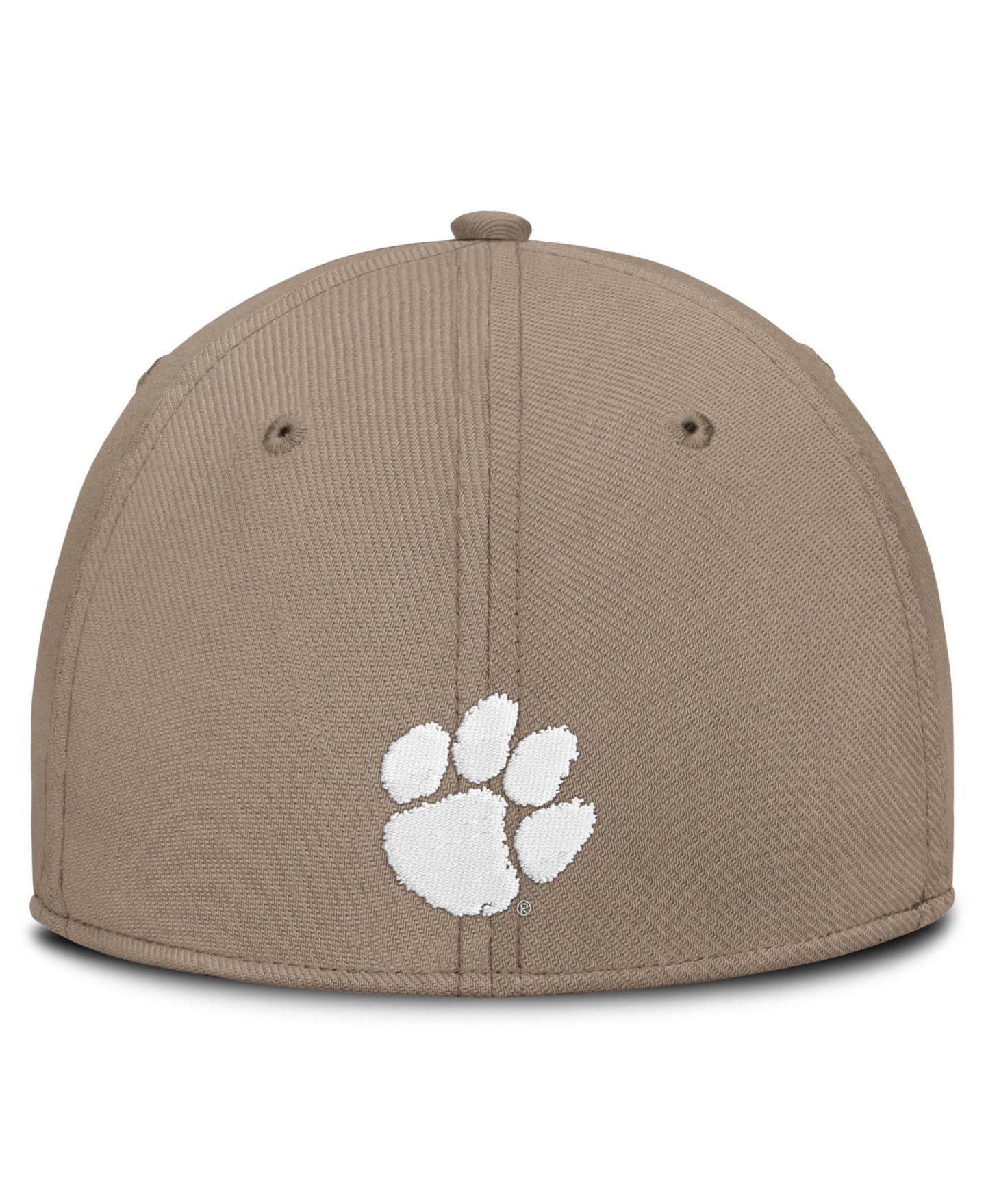 Мужская кепка Nike Khaki Clemson Tigers Rise On-Field SwooshFlex Dri-FIT Flex Hat — фото 2