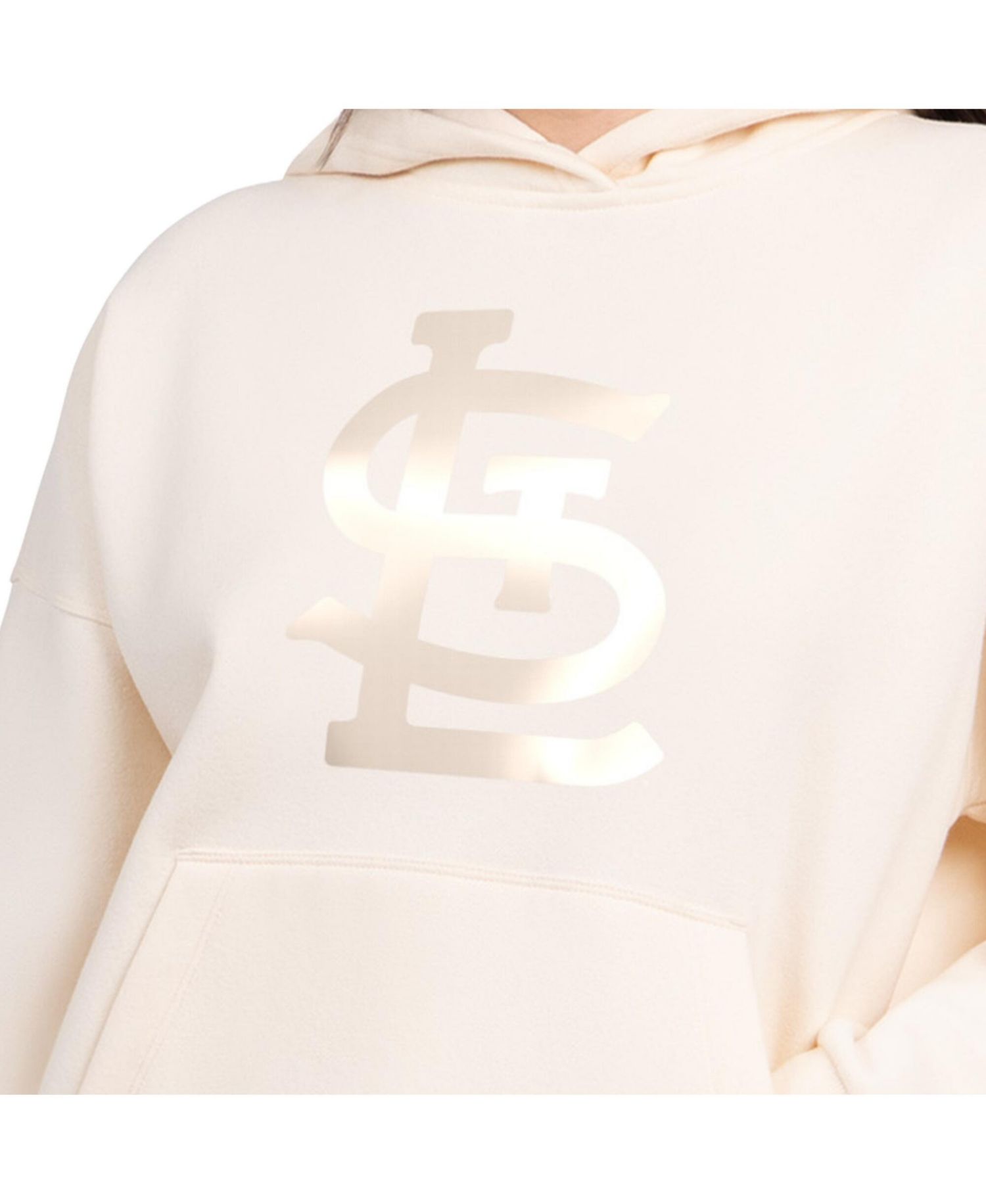 Women's Cream St. Louis Cardinals Pastel Relaxed Hoodie