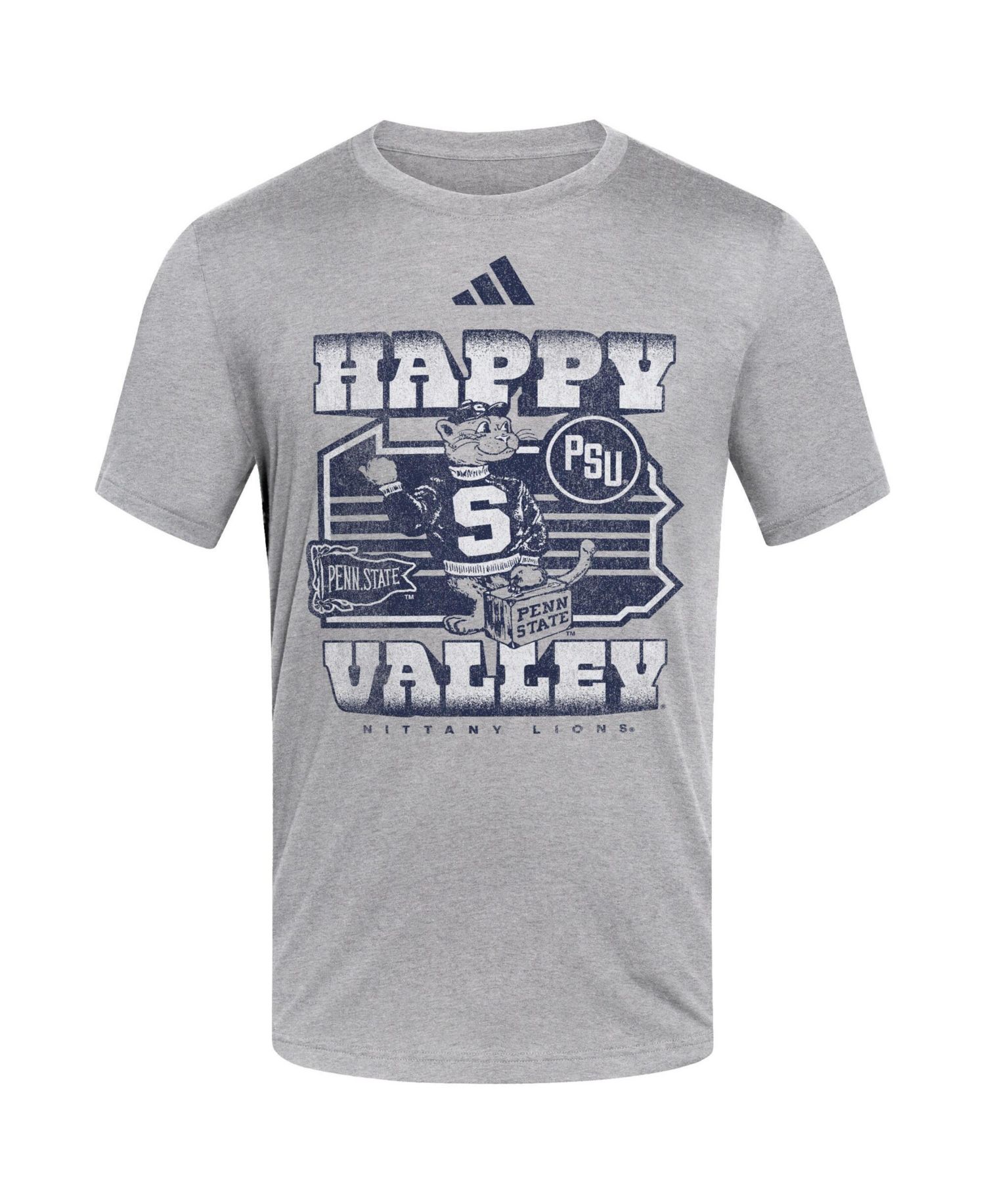 Men's Gray Penn State Nittany Lions Happy Valley Blend T-Shirt