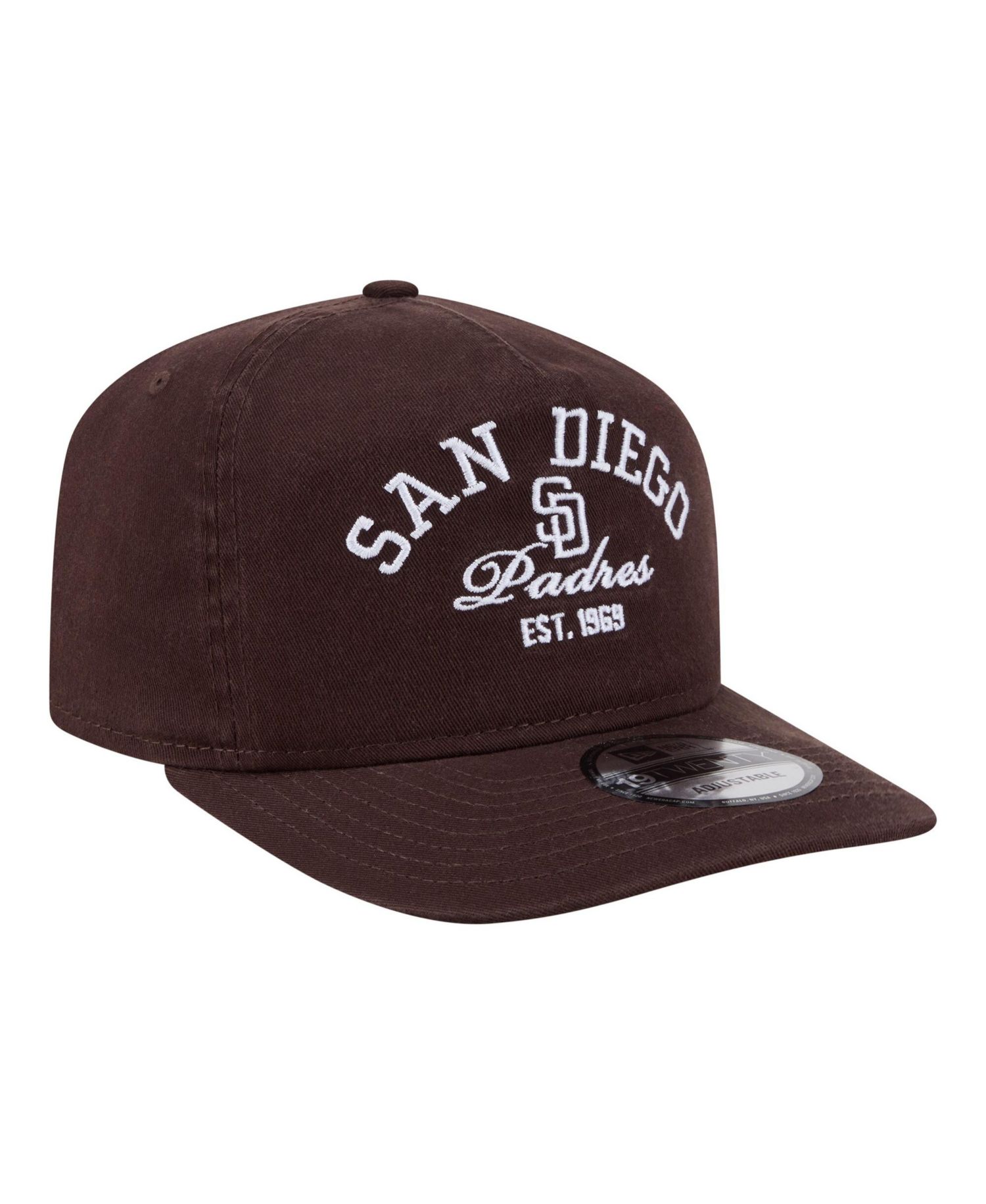 Men's Brown San Diego Padres Stacked 19TWENTY Adjustable Hat