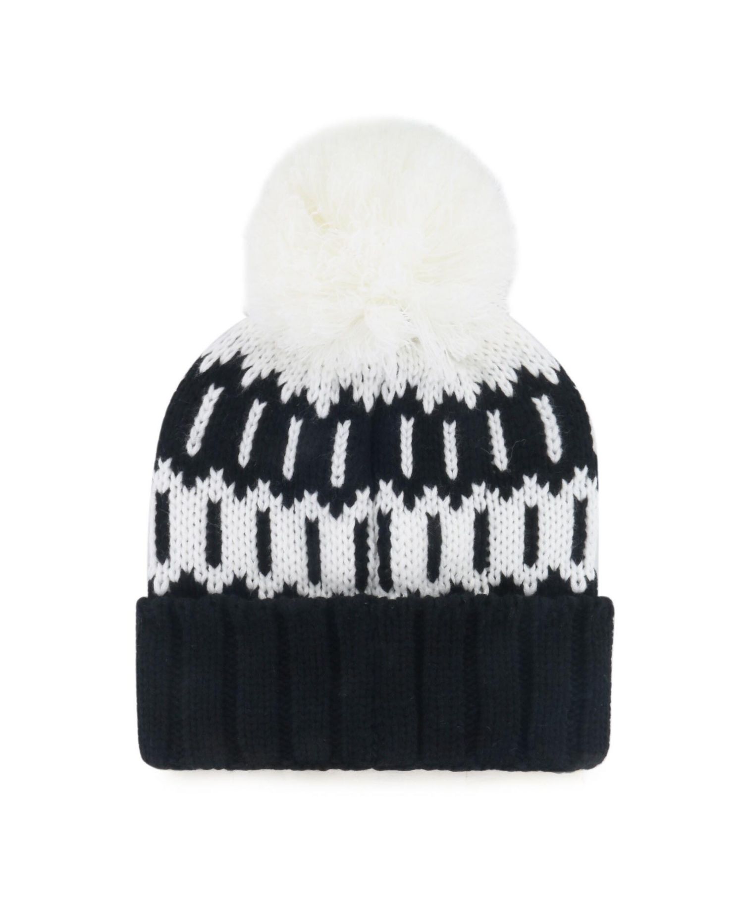 Women's Black Chicago White Sox Felicity Cuffed Knit Hat with Pom
