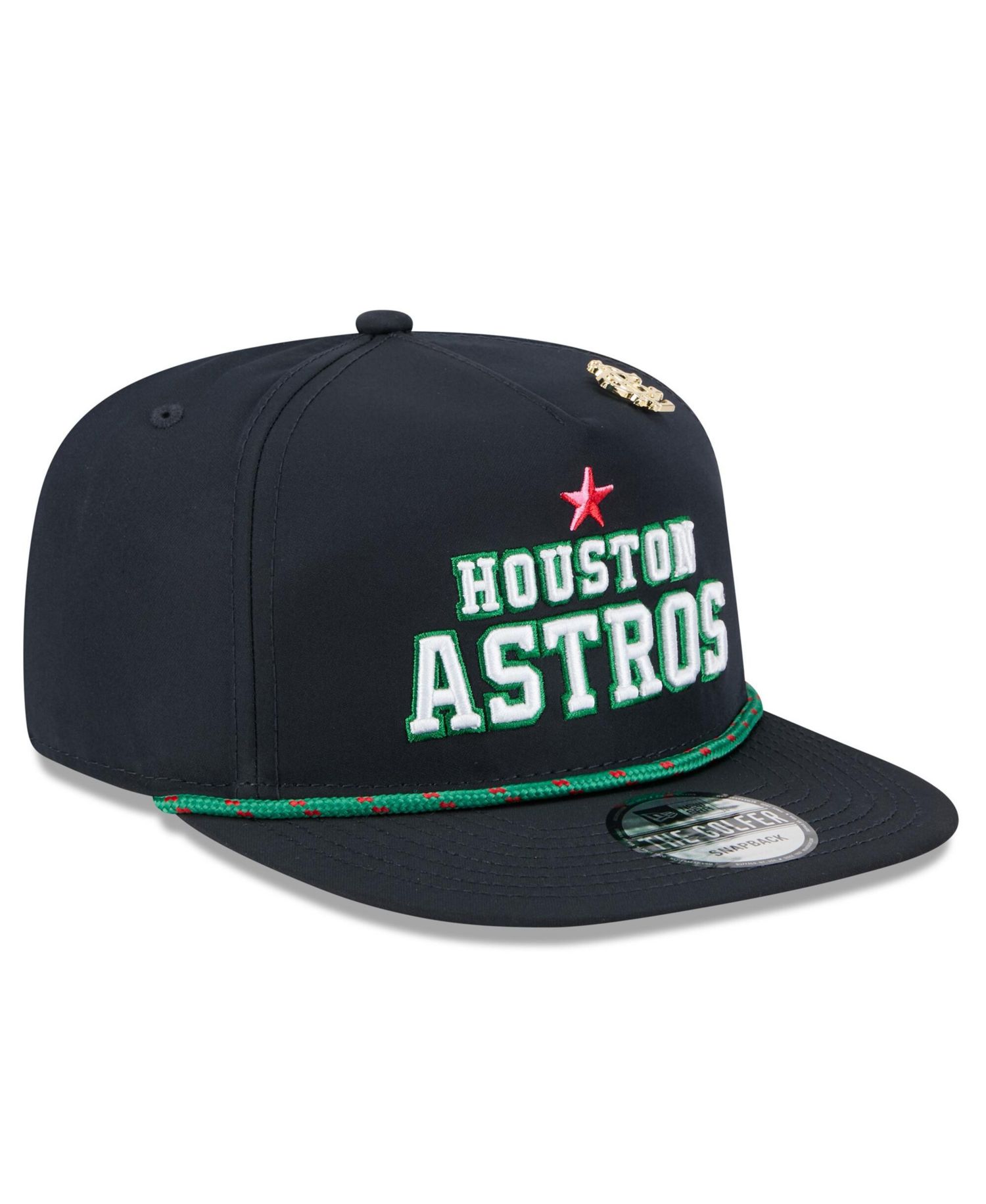 Men's Navy Houston Astros 2025 Big League Chew Golfer Snapback Hat