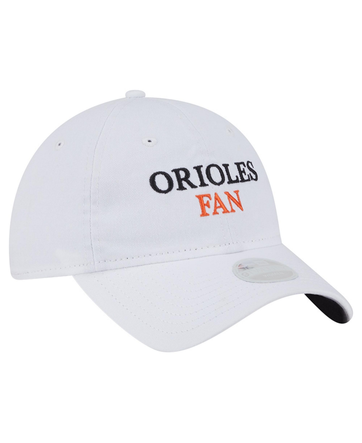 New Era Women's White Baltimore Orioles Team Fan 9TWENTY Adjustable Hat