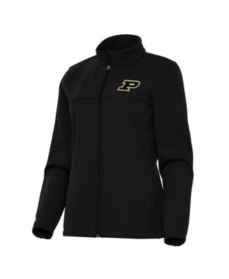 Women's Black Purdue Boilermakers Links 2 Full-Zip Golf Jacket