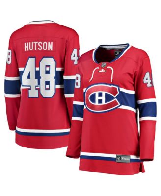 Women's Lane Hutson Red Montreal Canadiens Home Breakaway Player Jersey