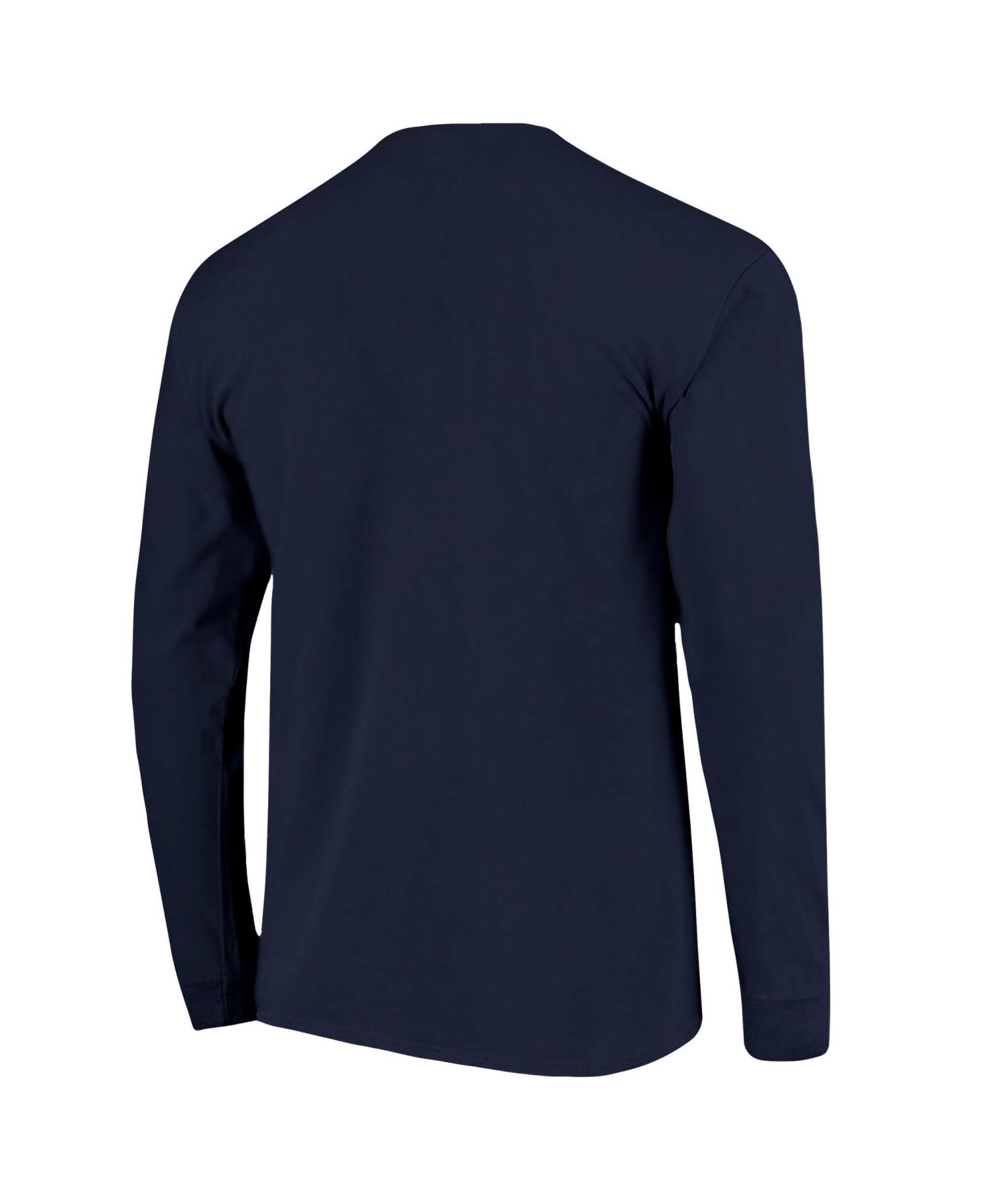 Men's Navy Clemson Tigers Tall Type Flag Long Sleeve T-Shirt