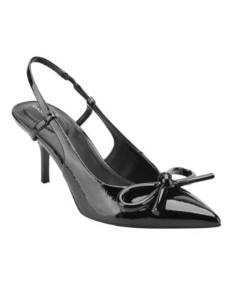 Women's Margla Bow Pointed Toe Slingback Pumps