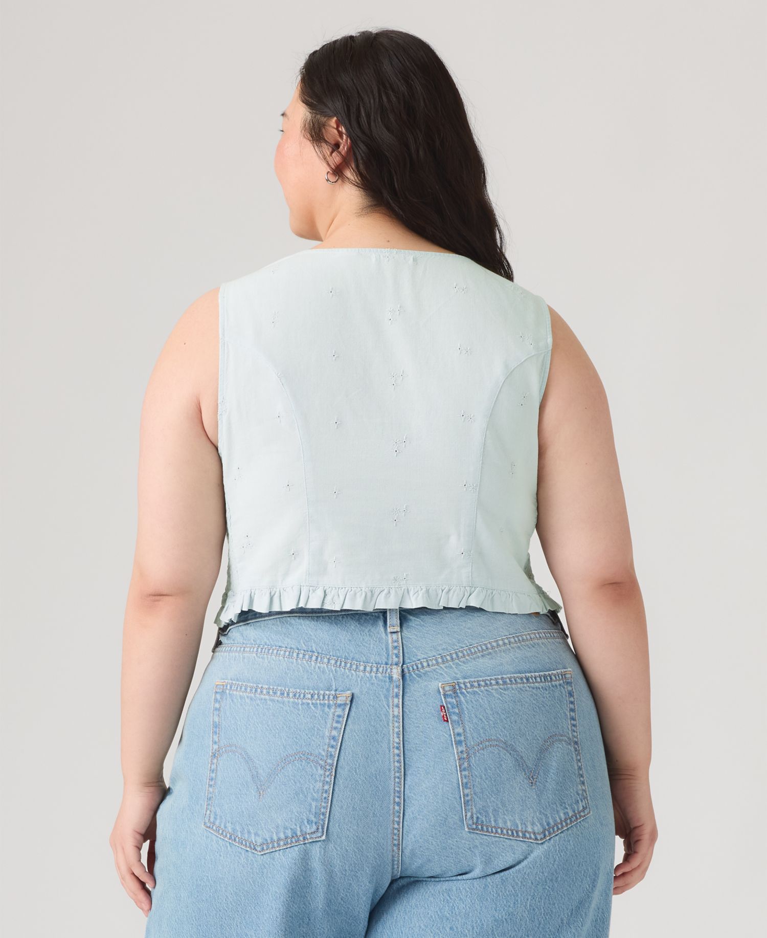 Plus Size Teagan V-Neck Sleeveless Blouse