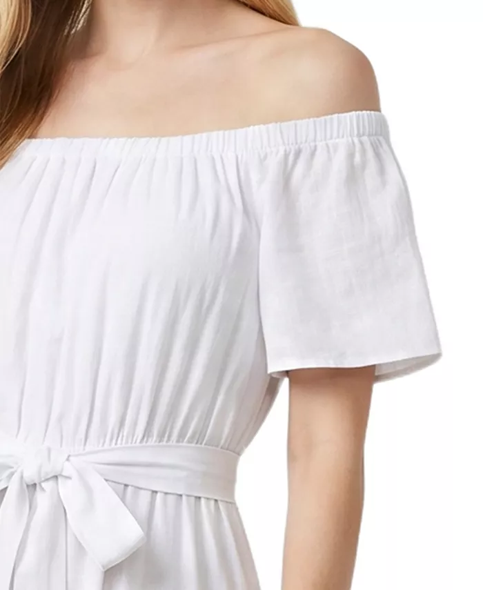 Petite Off-The-Shoulder Tiered Maxi Dress - thumbnail 3