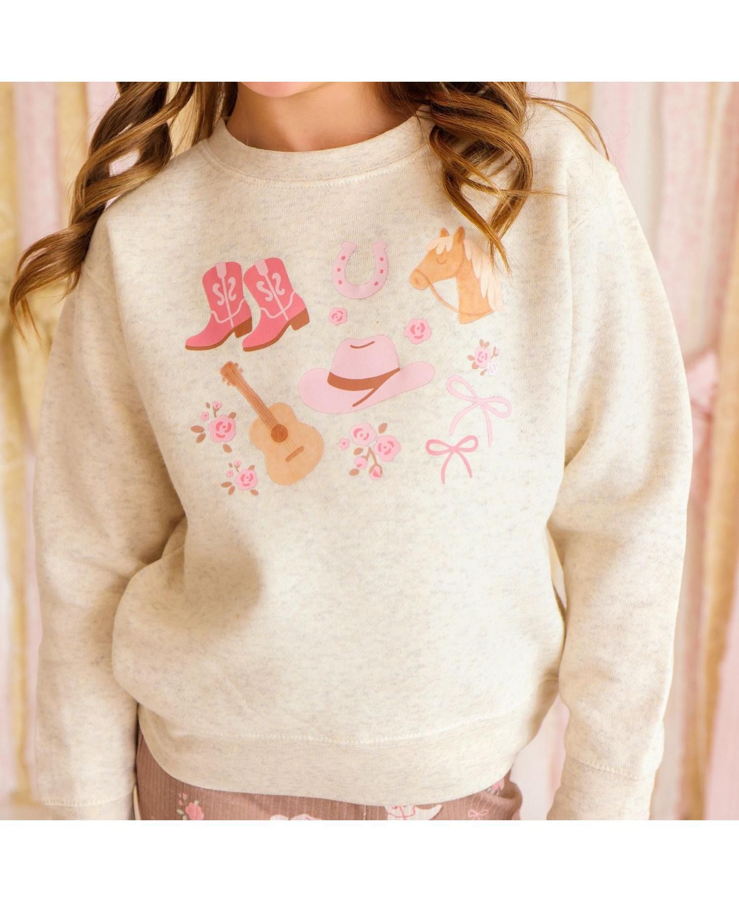 Big Girls (10-12) Western Girlie Sweatshirt