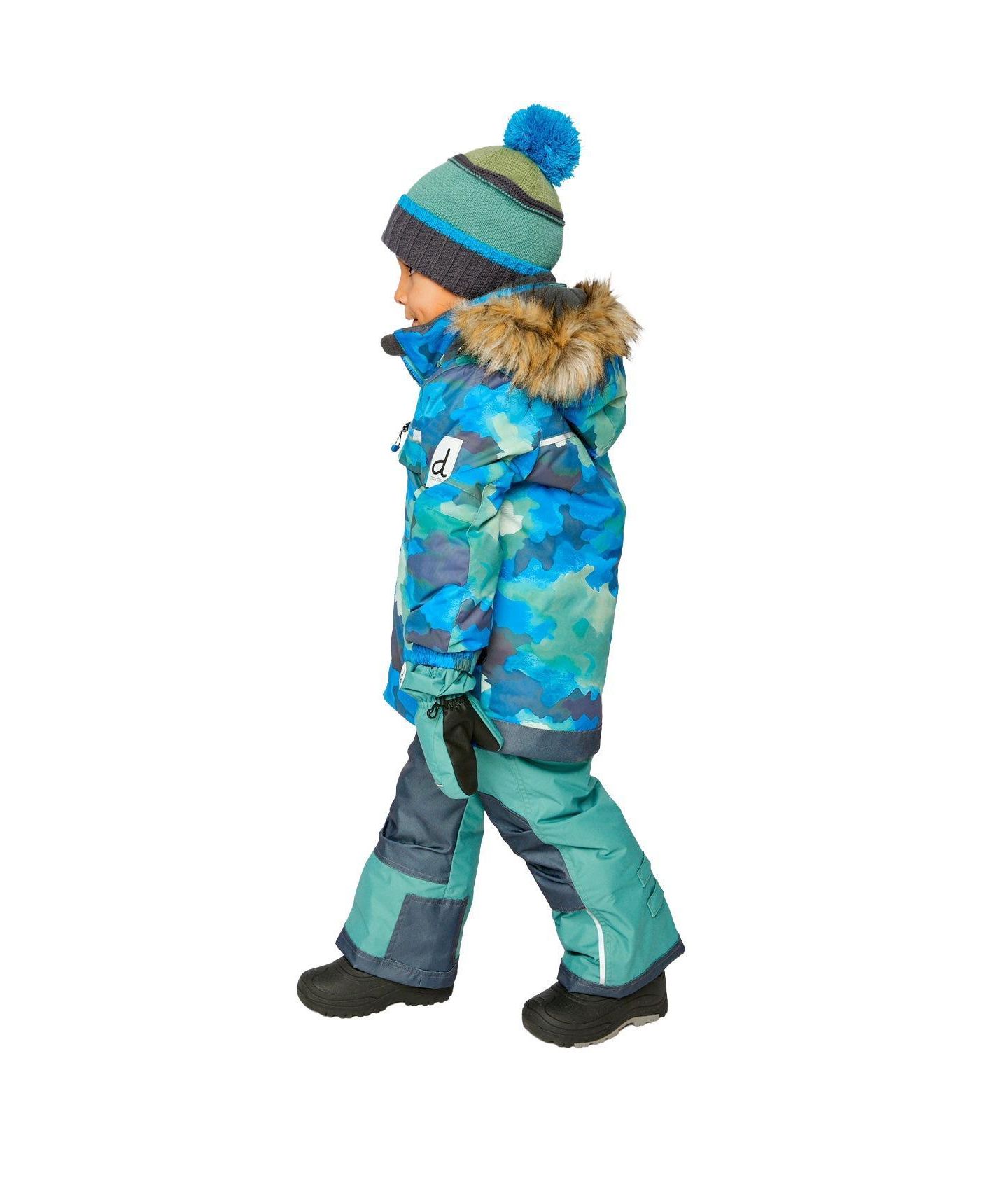 Deux par Deux Big Boys (6-14) Two Piece Play Snowsuit, цвет: Синий — фото 9