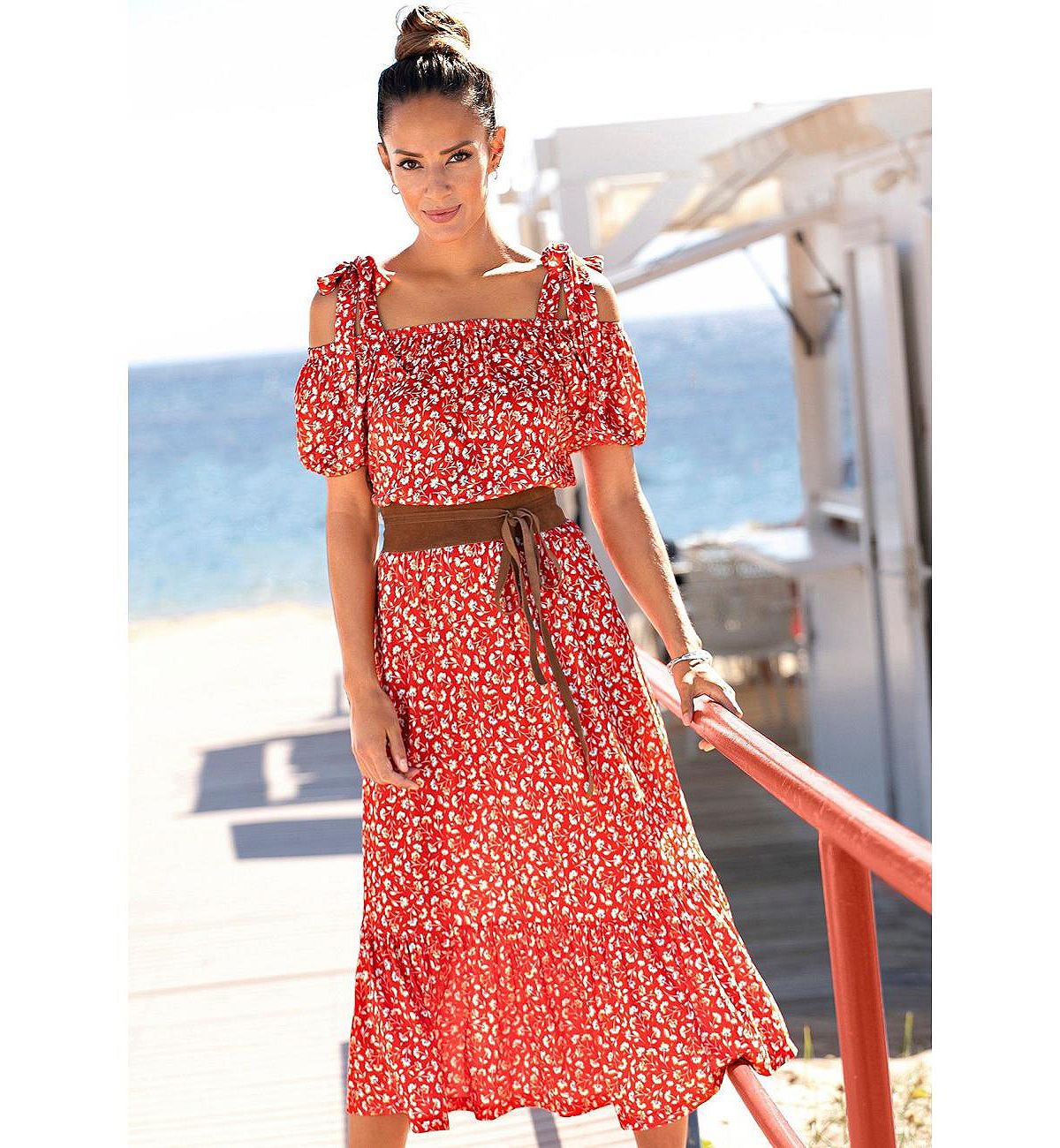 LASCANA Women's Floral Pattern Dress view 2 — MAYCSS fashion products