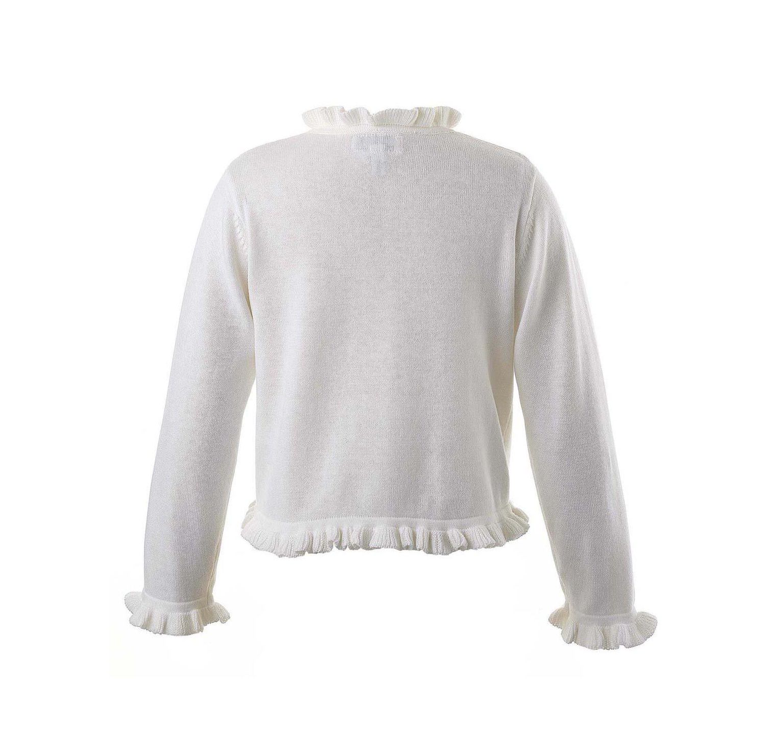 Girls' 2-14 Frill Cardigan