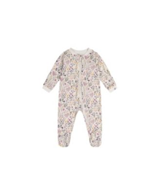 Baby Girl Cotton One Piece Pajama Heart Print