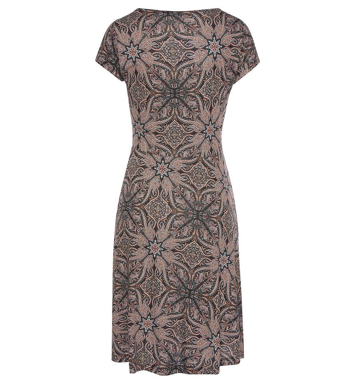 LASCANA Women's Short Sleeve V-Neck Dress view 6 — MAYCSS fashion products