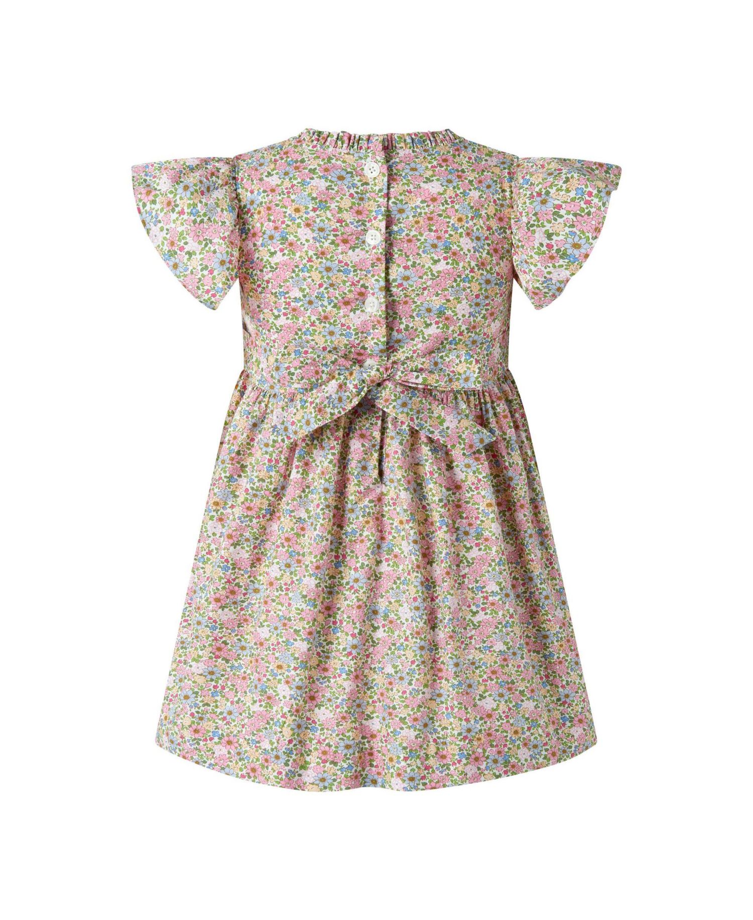 Girls' 2-12 Floral Ruched Dress