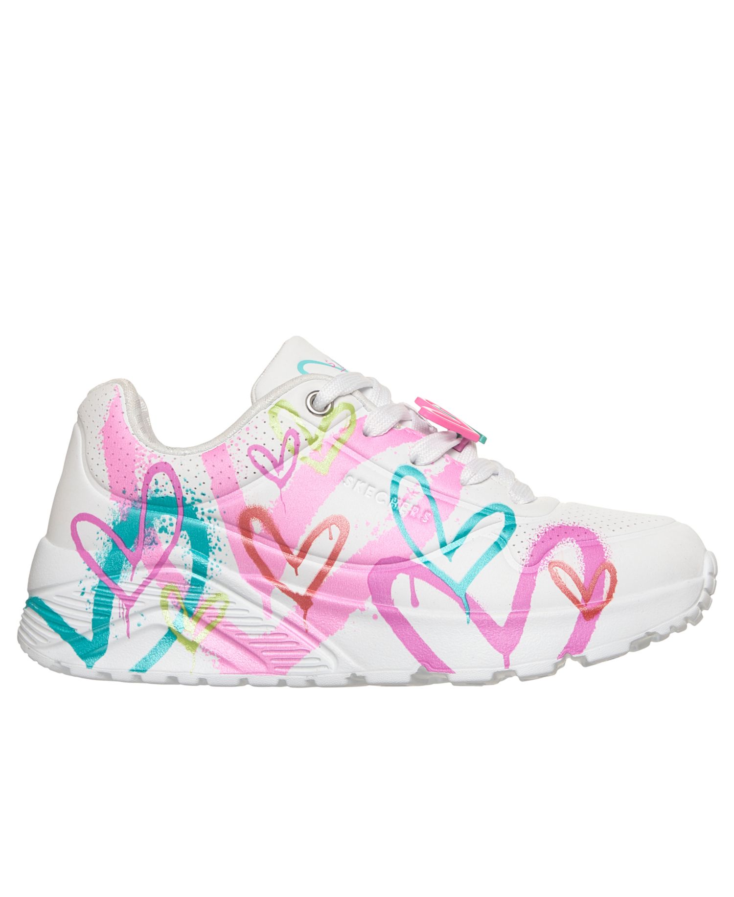 Little Girls J Goldcrown: Стильные кроссовки Uno Lite - Flutter Hearts от Finish Line