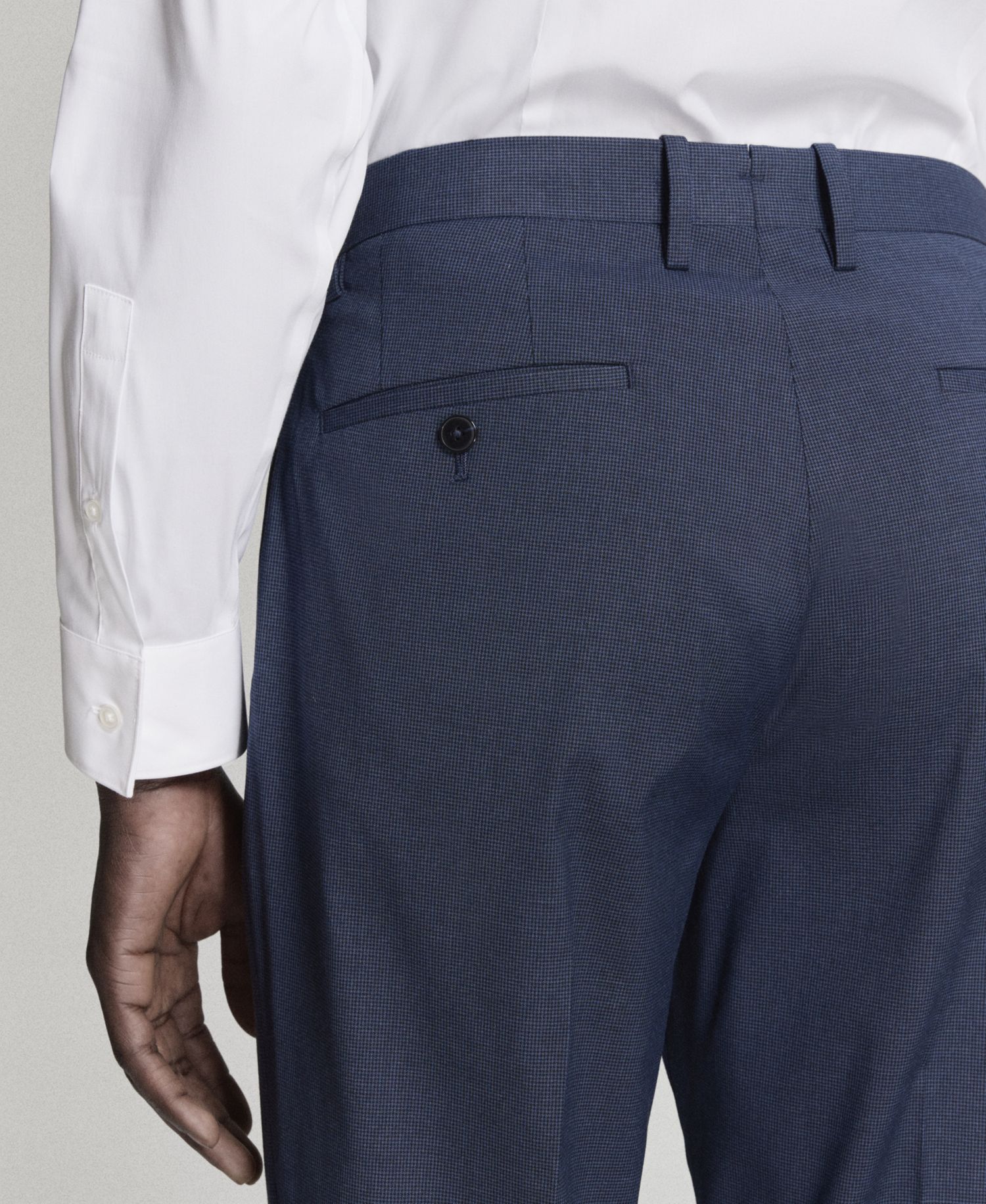 Men's Stretch Fabric Super Slim-Fit Suit Pants