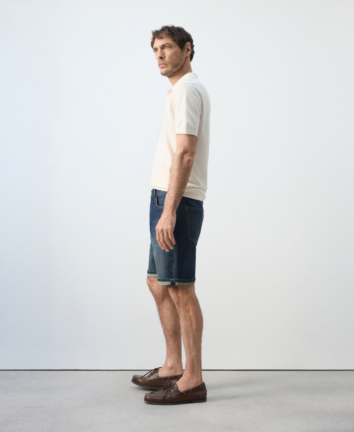 Men's Slim-Fit Denim 9.45" Bermuda Shorts