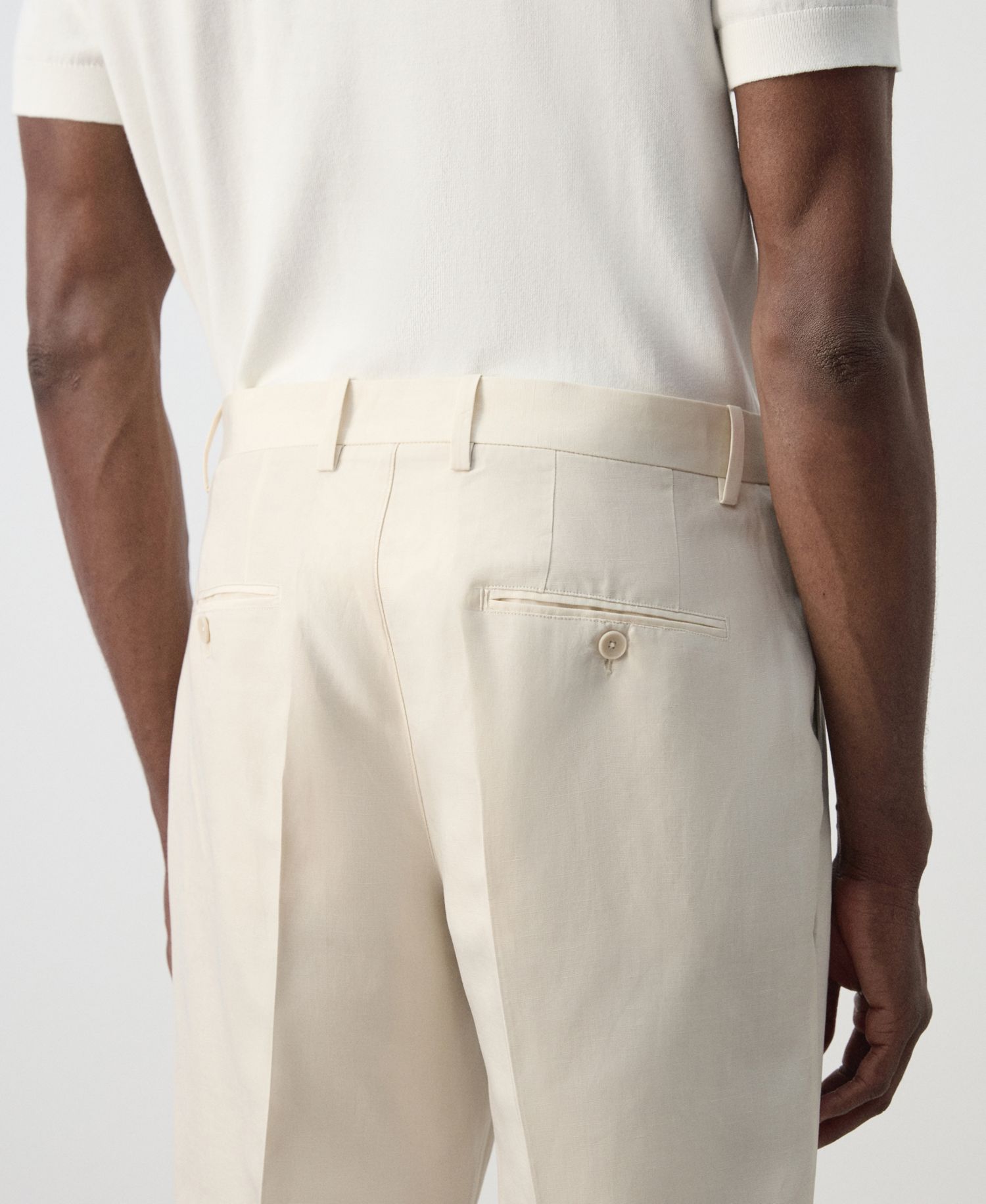 Men's Regular-Fit Lyocell-Linen-Blend Pants