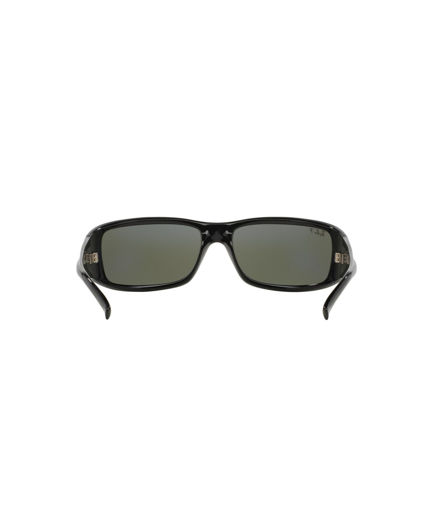 Мужские солнцезащитные очки Ray-Ban Rectangle Sunglasses, RB4057 61, цвет: Чёрный — фото 3