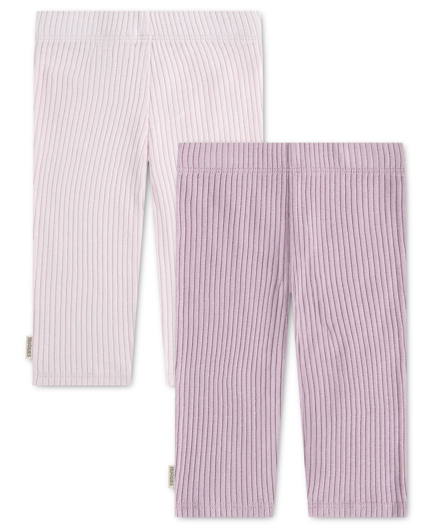 Брюки Huggies Babywear Rib-Knit Pants, 2-Pack для девочек-малышей, цвет: Розовый — фото 2