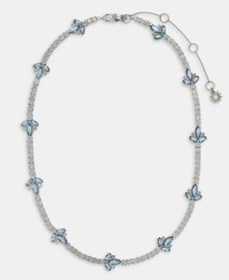 Women's Silver-Tone Cubic Zirconia Collar Necklace