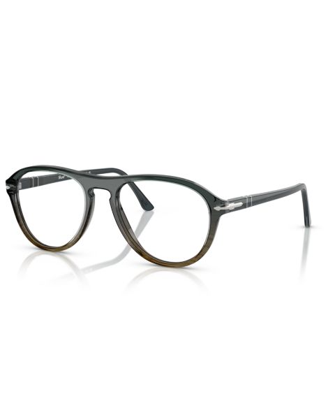Очки Persol Unisex Lynn Eyeglasses, PO3371V, цвет: Серый полосатый зелёный