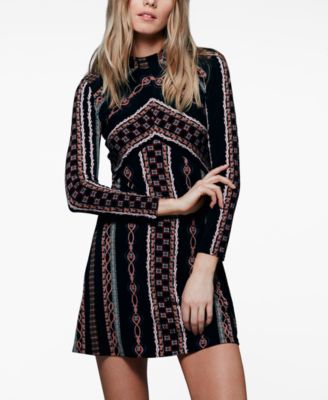 Free People Athena Printed Mini Dress - Polyvore