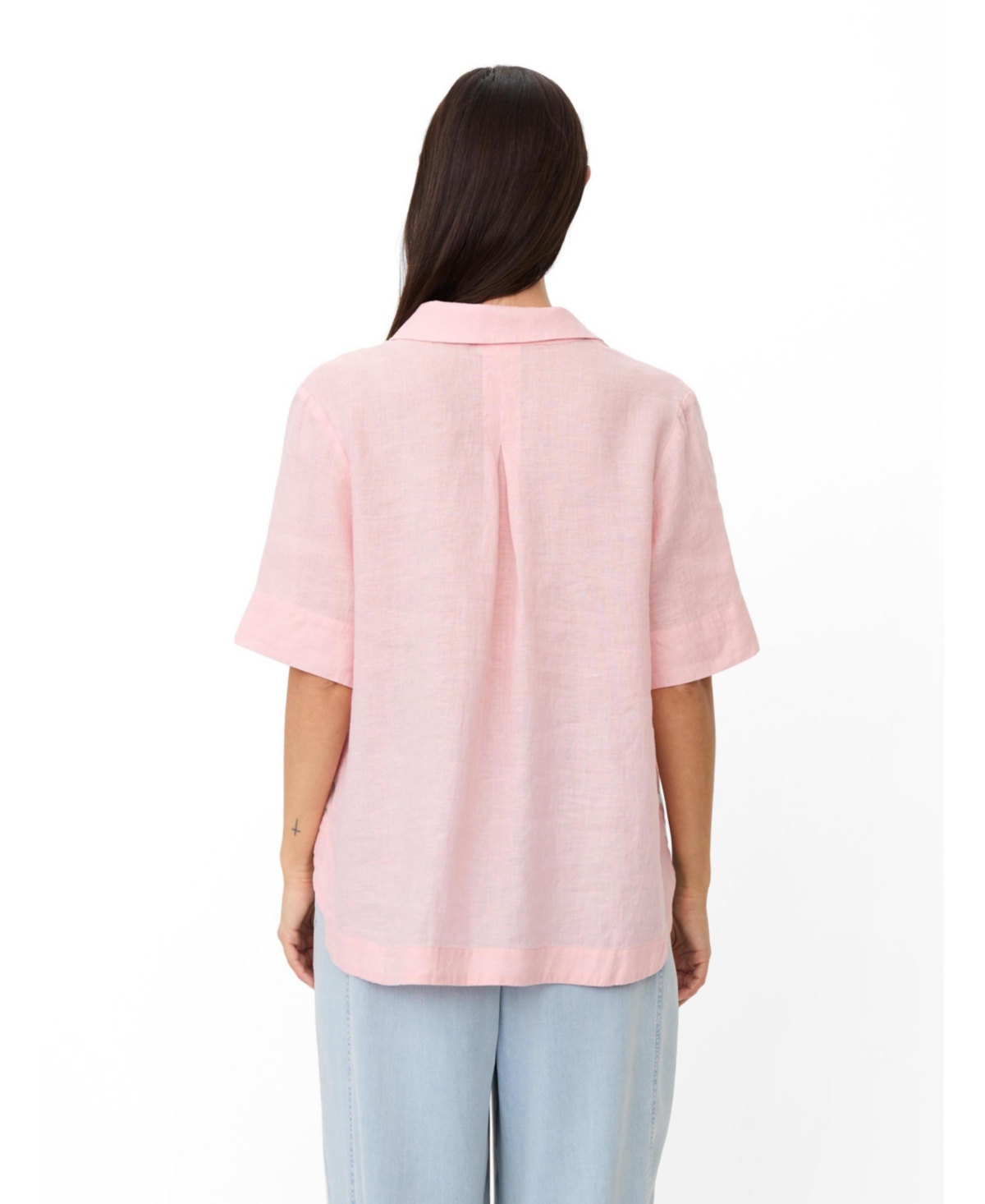 Masai Copenhagen Women's Mabrevia Relaxed Linen Collared Shirt