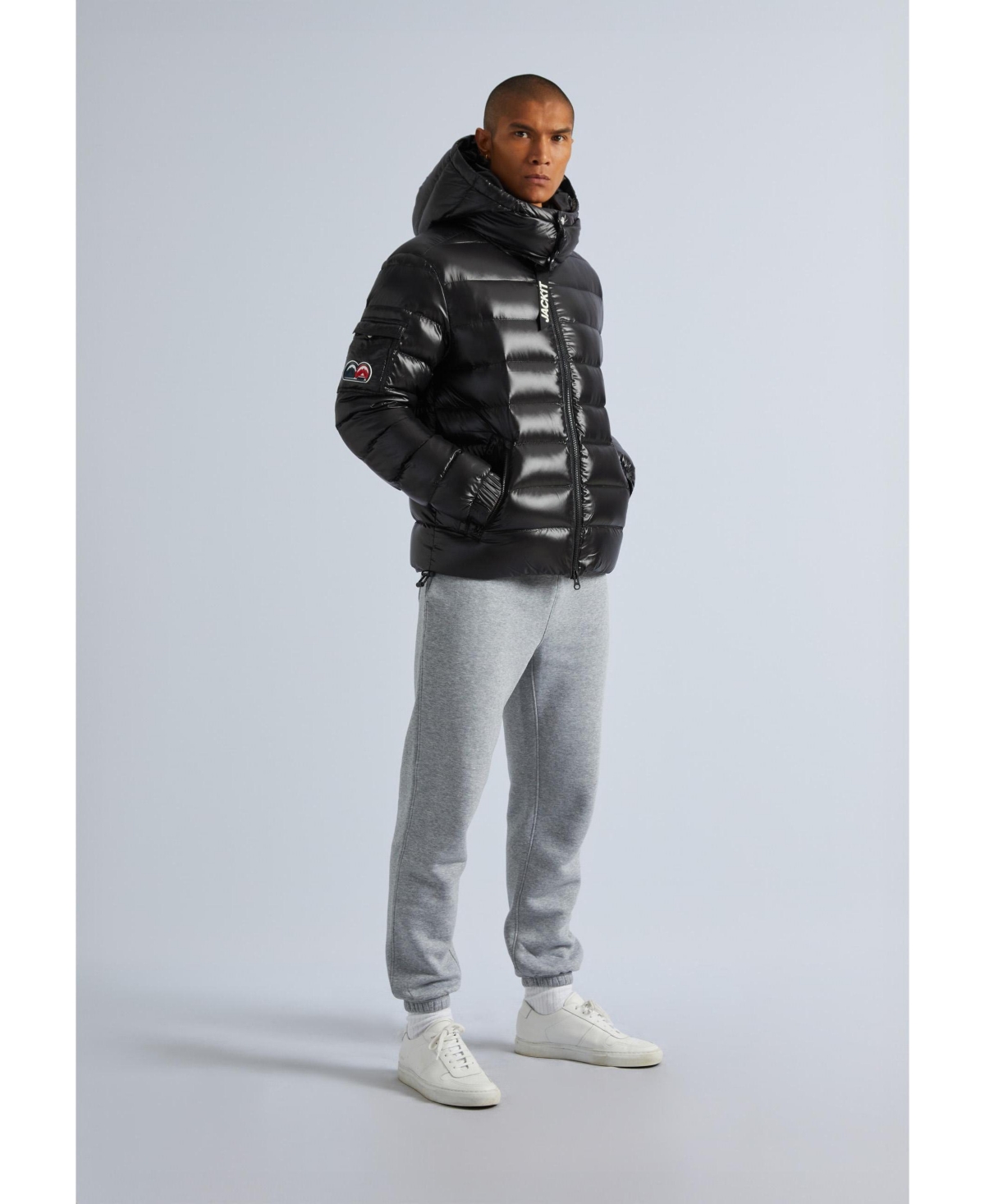 JACK1T Men's Hooded Puffer Jacket