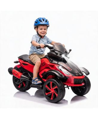 Dual Motor Electric Ride-On Car - Up to 4 MPH, Music and Colorful Lights, 66 lbs Capacity, Outdoor Vehicle Toy for Ages 3-6