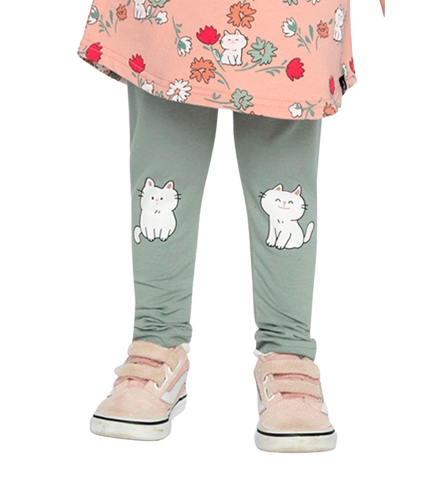Baby Girl (12m-24m)Cotton Leggings Sage