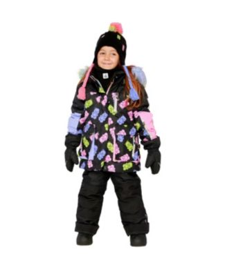Toddler Girl (2T-5T) Two Piece Play Snowsuit Gummy Bear Print