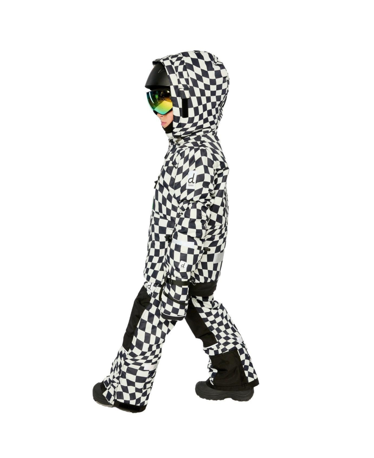 Deux par Little and Big Boy 6-16 Two Piece Teknik Snowsuit Checkered Print