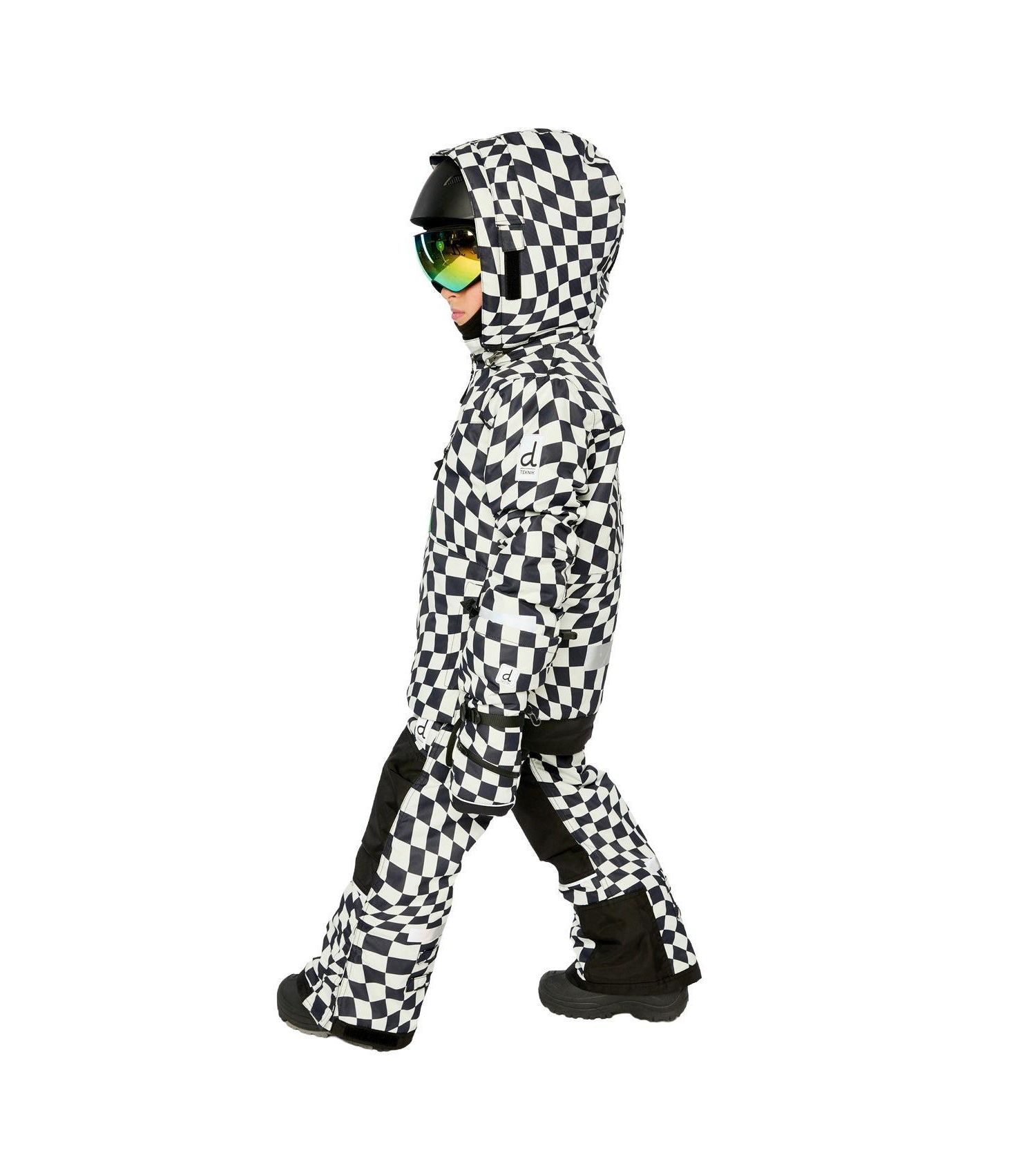 Little and Big Boy 6-16 Two Piece Teknik Snowsuit Checkered Print