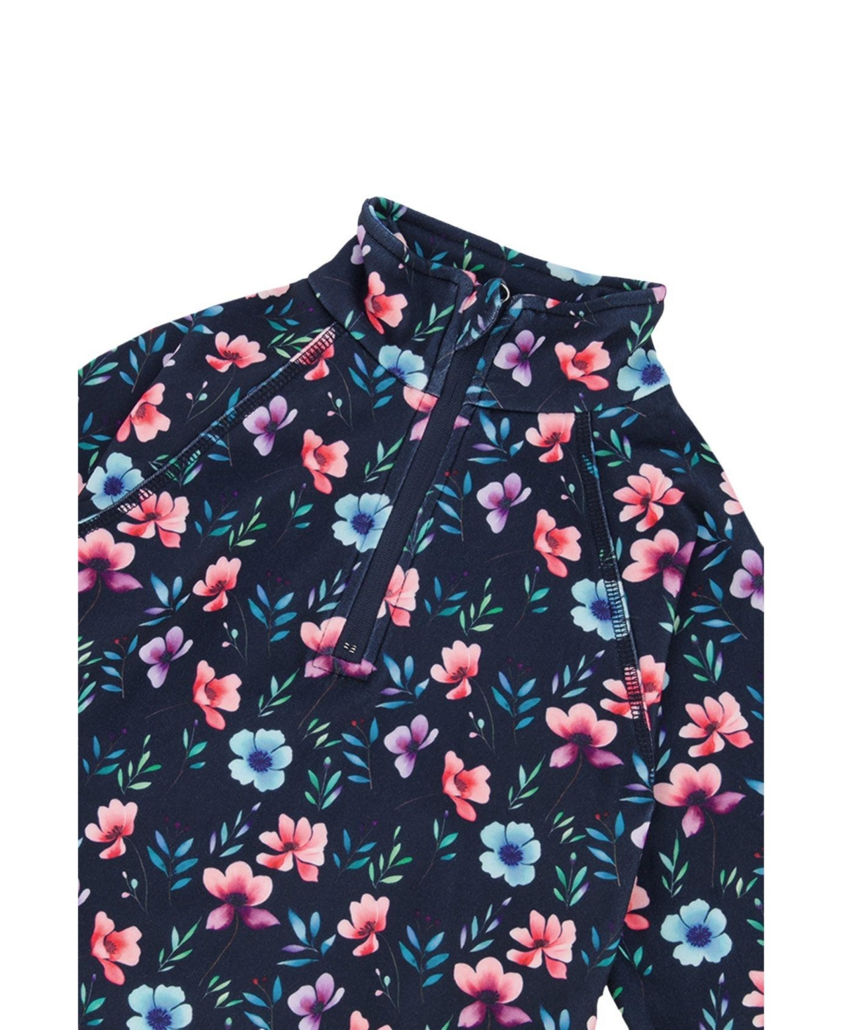 Deux par Deux Toddler Girls (2T-5T) Two Piece Thermal Underwear Floral Print