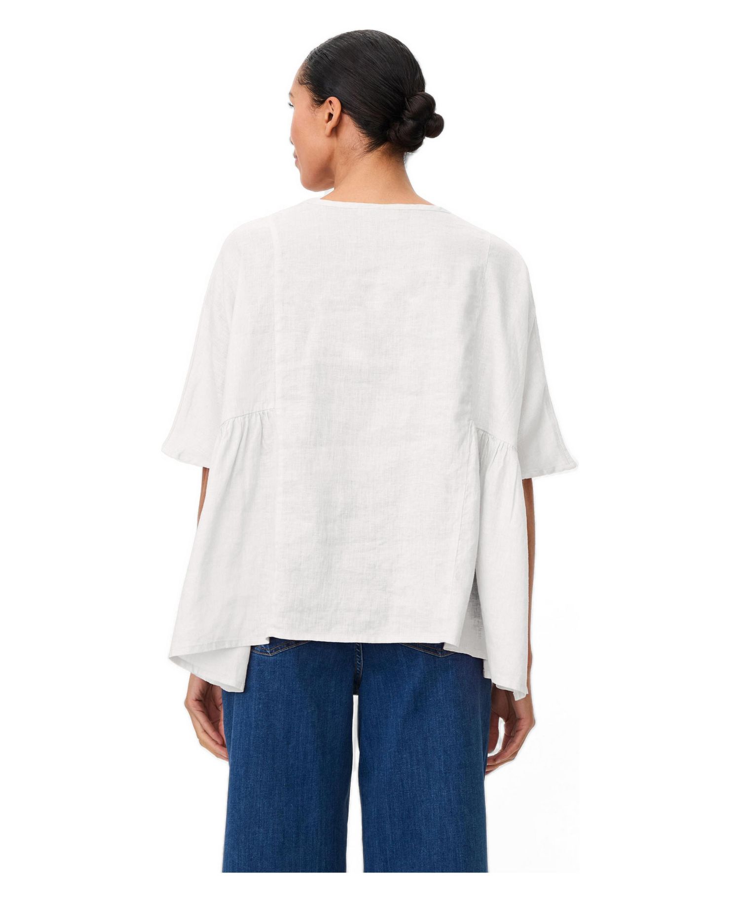 Women's Mablissea Oversized Short-Sleeve Linen Blouse