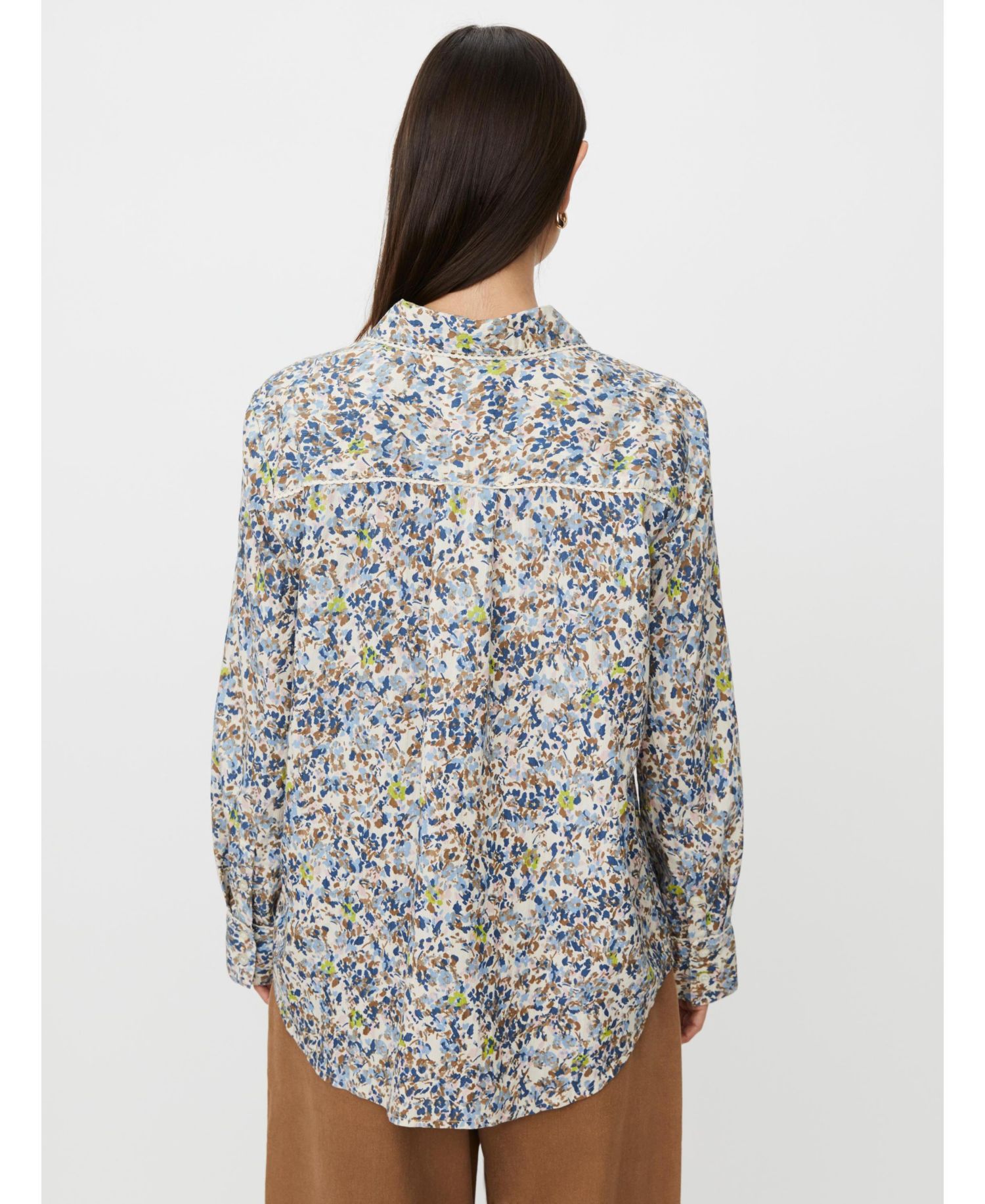 Women's MaIthyria Long-Sleeve Floral-Print Button-Down Shirt